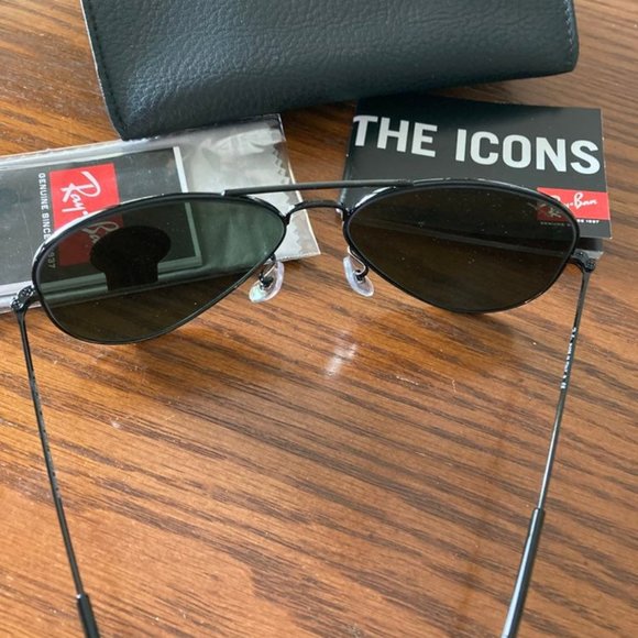 Ray-Ban Sunglasses RB3025 Aviator Black - Picture 5 of 6